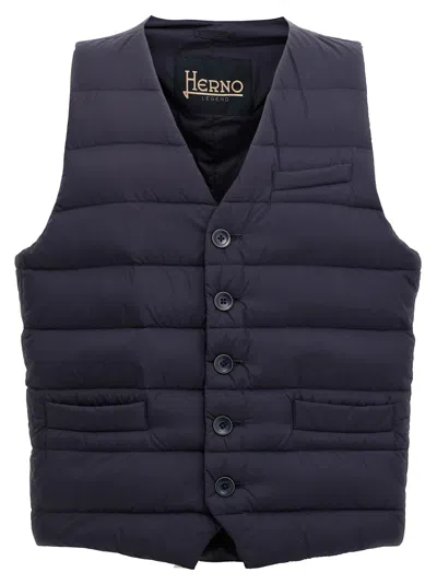 Herno Il Panciotto Vest In Blue