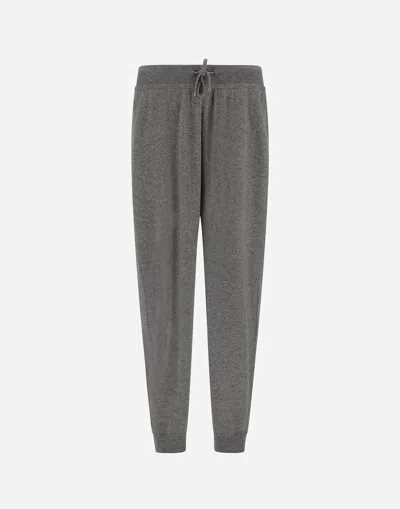 Herno Immense Wool Cashmere Trousers In Grey