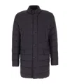 Herno Navy Blue Nylon Padded Jacket In Black