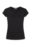 Herno T-shirt In Interlock Jersey In Black