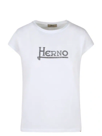 Herno Interlock Jersey T-shirt In White