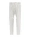 Herno Inverted-pleat Tapered Trousers In White