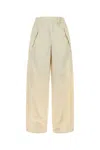 Herno Pantalone In Nylon Avorio  Donna