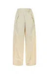 Herno Pantalone In Nylon Avorio  Donna In Pannascuro
