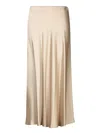 Herno Resort Skirt In Satin Effect In Beige