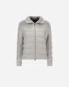 Herno Jacke Aus Cashmere Seta Und Knit In Chantilly