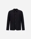 Herno Regular Fit Lightweight Stretch Wool Jacket In Blue