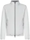 Herno Reversible Nylon And Cotton Jacket With Double Slider Zip Closure