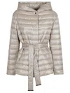 Herno Down Jacket Whit Belt