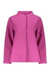 Herno Mandarin-collar Jacket In Pink