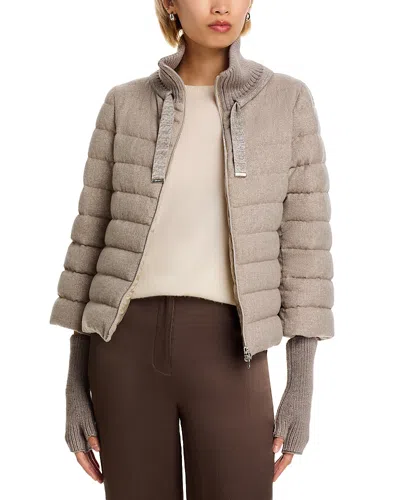 Herno Jacket & Gloves In Gray
