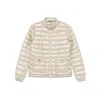 Herno Lightweight Padded Jacket With High Collar In Beige