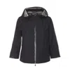Herno Goretex New Paclite Zipper Cape In Black