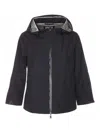 Herno Goretex New Paclite Zipper Cape In Black