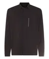 Herno Pocketed Cuffed Long Zip Jacket In Brown