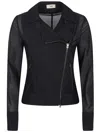 Herno Lightweight Black Jacket With Asymmetrical Zip In Black