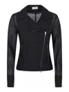 Herno Lightweight Black Jacket With Asymmetrical Zip In Black