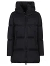 Herno Down Jacket Full-zip In Nylon In Black