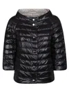 Herno Sleek Black Puffer Jacket In Black