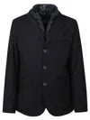 Herno Convertible Down Jacket In Blue
