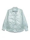 Herno Relaxed-fit Polyamide Jacket With Classic Collar In Blue