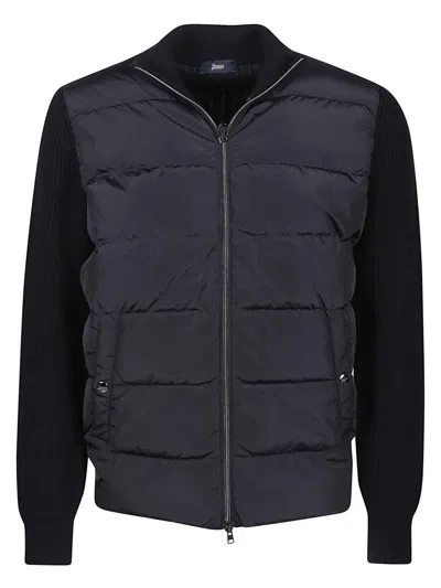 Herno Zipper Sweater In Black