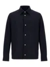 Herno Button-fastening Patch-pocket Shirt Jacket In Blue