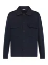Herno Long-sleeved Short Coat In Blue