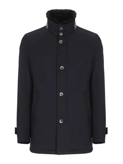 HERNO ABRIGO MIDI - AZUL