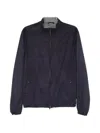 Herno Zip-up Long-sleeve Jacket In Blue