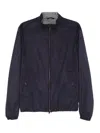 Herno Zip-up Long-sleeve Jacket In Blue