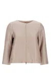 Herno Beige Virgin Wool Jacket In Cream