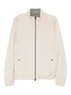 Herno Light Grey Polyester Elastan Jacket In Neutral