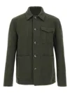 Herno Casual Jacket With Chest Pocket And Collared Design In Green