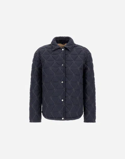 Herno Jacket In Arendelle And Nylon Ultralight In Blue