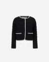 Herno Jacket In Bright Bouclé In Black
