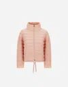 Herno Jacket In Cashmere, Silk And Ecoage In Light Pink