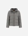 Herno Jacket In Cashmere, Silk And Monogram In Gray