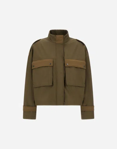 Herno Jacket In Delon And Keystone In Green