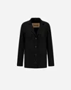 Herno Jacket In Fluid Wool In Black