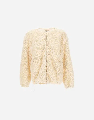 Herno Jacket In Fru Fru Georgette In Neutral