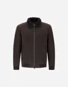 Herno Jacket In Lamb Shearling In Brown