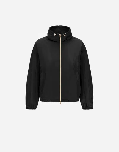 Herno New Techno Taffeta Jacket In Black