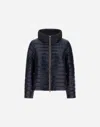 Herno Jacket In Nylon Ultralight And New Techno Taffeta In Blu Navy