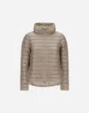Herno Jacket In Nylon Ultralight And New Techno Taffeta In Dove Grey