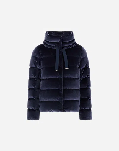 HERNO JACKET IN SMOOTH VELVET