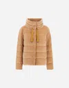 Herno Jacket In Smooth Velvet In Brown