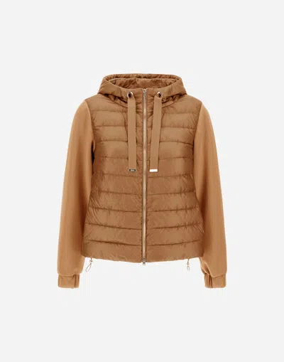 Herno Jacket In Yoga And Nylon Ultralight In Camel