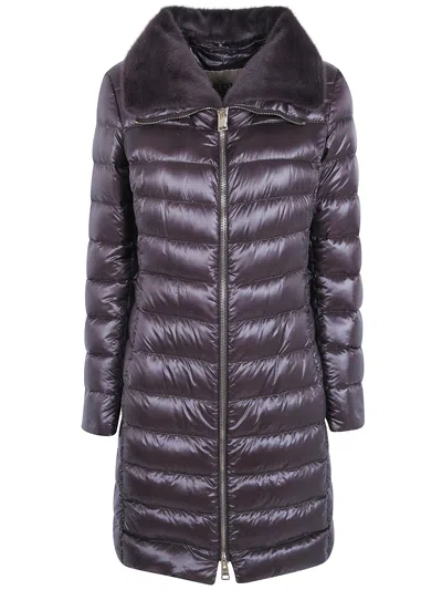 Herno Jacket Long "elisa" In Brown