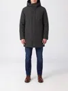 HERNO 男士及膝聚酯纤维派克大衣，配可调节兜帽和抓绒衬里